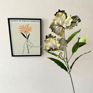 E-682 - Ramilletes de <span class=keywords><strong>Iris</strong></span> Artificiales EVA Hechos a Mano al por Mayor, 3 Cabezas, Flores Decorativas para Navidad y Graduación - Product Image 6