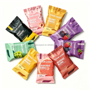 Sachet d'emballage personnalisable en plastique, aluminium et Mylar pour barres énergétiques, chocolats, noix et protéines, pochette oreiller pour snacks - Product Image 4