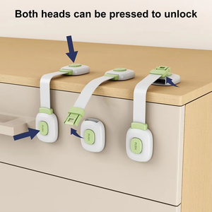 <b>Smart</b> Home Products 2Pcs Safety <b>Locks</b> Self Adhesive Wear-resistant ABS Drawer Latches Furniture <b>Smart</b> Home Products - Product Image 6