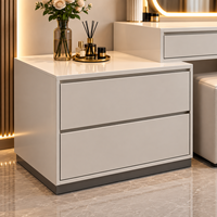 Coiffeuse moderne blanche avec miroir LED, tiroirs de rangement, table de maquillage personnalisée pour chambre à coucher