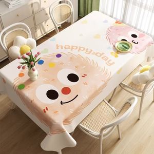 Cute Cartoon Animals Printed PVC <b>Tablecloth</b> <b>Rectangle</b> Waterproof Oilproof Washable Heat Resistant Home Dining Use - Product Image 3