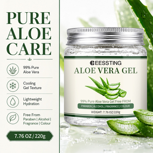 Gel de Aloe Vera Orgánico para el Cuidado Corporal, Hidratante Profundo, Reparador de Rojeces por Quemaduras Solares, Sin Aceite, para Piel Sensible, en Oferta - Product Image 4