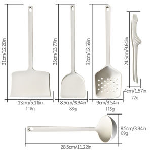 Set di Utensili in Silicone Antiaderenti Resistenti al Calore, Spatola e Cucchiaio per Cucina Professionale e Domestica - Product Image 5