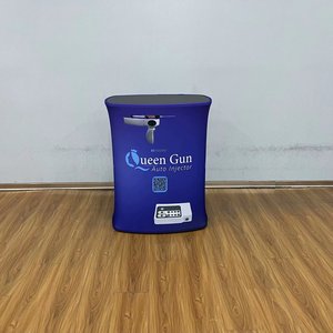Customizable Easy-to-Assemble <strong>Tension</strong> Fabric Promotion <strong>Tables</strong> Reception Counter Display <strong>Tension</strong> Fabric Display <strong>Table</strong> - Product Image 3