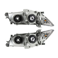 JOESHIER - Faros Delanteros Halógenos Negros Mini de la Mejor Calidad, Repuesto para Toyota Camry 2012-2014, Accesorios de Iluminación para Automóviles Estadounidenses