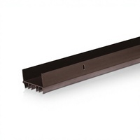 Joint de bas de porte coulissante en vinyle marron B79/36 pour portes métalliques et en bois 1-3/4 x 36 po