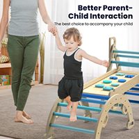 Faltbares Kletter spielzeug Montessori Klettergerüst Holz kletter dreieck Set Home Gym Indoor-Spielplatz Jungle Gym für Kinder