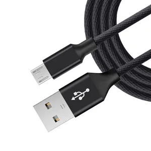 1M 2M Type C Data Charging Braided Nylon Sync 20Awg-28Awg 5Pin High Quality Micro Usb Cable