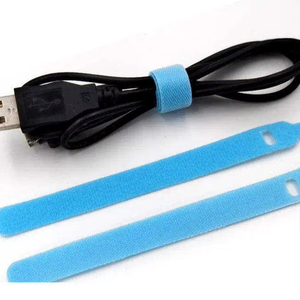 Attaches de câble à crochet et boucle en nylon personnalisées Velcroes d'attache dos à dos Ruban Velcroes auto-adhésif double face - Product Image 5