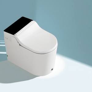 Nouvelle conception de siège intelligent avec levage automatique du couvercle, protection en mousse dense, chauffage du siège, <span class=keywords><strong>changement</strong></span> automatique de film, siphon en S inclus, montage au sol - Product Image 1