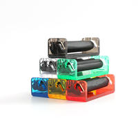 Portable 70-78-110mm en plastique manuel Cigarette tabac Machine à rouler briquets transparents et accessoire de fumer