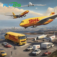 Servicio logístico DHL UPS FEDEX Ali Express Air Sea Agente de Envío puerta a puerta China a Sudáfrica Indonesia EE. UU. España Emiratos Árabes Unidos