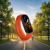 Reloj Inteligente UK8 M9 Cuadrado con Correa de Silicona, Resistente al Agua IP67, Pantalla Táctil TFT, Monitor de Actividad Física, Monitor de Frecuencia Cardíaca, Monitor de Sueño