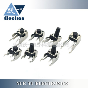 Interrupteur tactile 6x6, longueur de broche 3, 4, 6, 7, 7,5, 10 cm, bouton à pression latérale pour montage sur circuit imprimé - Product Image 5