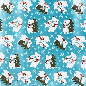 CuPolar Bear Christmas <b>Tree</b> Metallized Eco-Friendly Art Paper Gift Wrapping Roll Single-Sided Coated Recyclable 100GSM Digital - Product Image 5