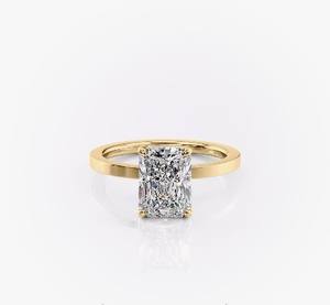 14K Yellow Gold Lab Grown Radiant Cut <b>Diamond</b> Engagement Ring Fine <b>Jewelry</b> - Product Image 1