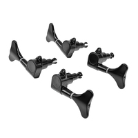 Factory Direct Bass Hardware Accessories 2R2L Metal Sealed Tuners Machine Heads Black for Four String Basses