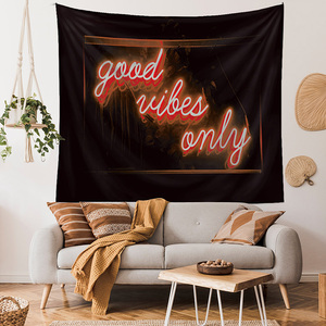 <span class=keywords><strong>Tapisserie</strong></span> « Funny Words Good Vibes Only Pink Welcome to the Shitshow » pour Fête, Art Adolescentin, <span class=keywords><strong>Salon</strong></span>, Dortoir - Product Image 5