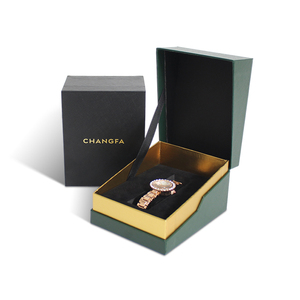 Cam cứng nhắc hộp giấy có thể tháo rời nắp Xốp Chèn miếng bọt biển cho nam giới sang trọng đồng hồ hiển thị quà tặng bao bì vật liệu tái chế - Product Image 4