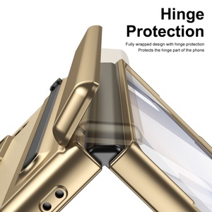 Étui de téléphone portable en cuir électroplaqué de luxe pour Samsung <span class=keywords><strong>Z</strong></span> Fold 3 <span class=keywords><strong>4</strong></span> 5 6 W25 avec stylet intégré et film de protection en verre - Product Image 5