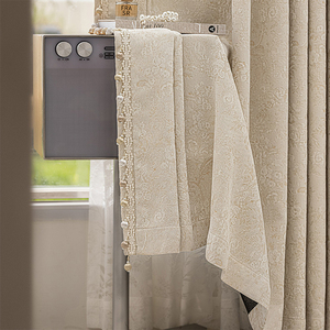 Ánh Sáng Sang Trọng Màn Rèm Cửa <span class=keywords><strong>2025</strong></span> Phòng Khách Pháp Phong Cách Mới Kem Gió Tuyết Neil Vàng Jacquard Rèm Cửa - Product Image 4