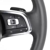 Volante de Fibra de Carbono y Cuero Perforado para VW Passat, Tiguan, Polo, Lamando, Golf, Sagitar, Éxito de Ventas Global