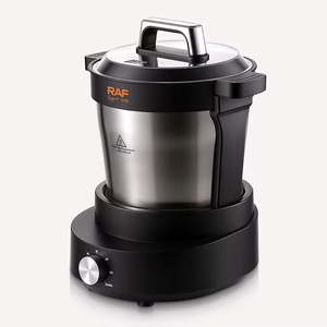 Picadora de carne eléctrica de acero inoxidable, 6,0 L, temporizador ajustable, función de molienda para el hogar, fácil de operar - Product Image 3