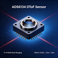 Sensor de Medición de Distancia DToF ADS6134 4x4, Módulo Mini SMD, VCSEL de 940nm, I2C, Bajo Consumo, Cámara AF, Robot Aspirador, Detección de Gestos, 4.8m