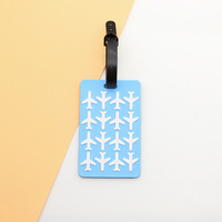 Étiquette de bagage promotionnelle personnalisée en PVC souple par sublimation, accessoires de voyage, commande en gros