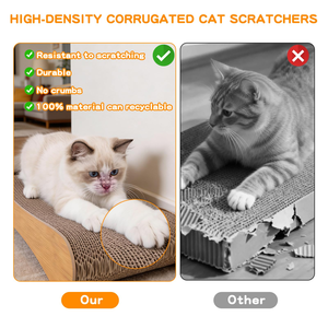 2-in-1 Cat Scratcher <b>Pad</b> Sustainable and Eco-Friendly Made with Sisal and Paper - Product Image 3