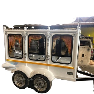 Chariot funéraire électrique à chevaux/chariot de cercueil/chariot de corbillard funéraire de cendrillon à vendre - Product Image 5