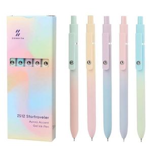 Nouveau produit Morandi couleur Simple presse stylo à encre Gel en plastique haut niveau d'apparence bureau Signature stylo à encre Gel - Product Image 2