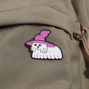 Dark Magic Emaille-Pins Großhandel Serie: Magische Mädchen, Hexe, Katze, Kristallbuch, Feuer, Totenkopf, Frosch, Fledermaus Abzeichen, Punk Smothman Pin Schmuck - Product Image 3