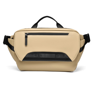 Sac bandoulière messager homme grande capacité en PU imperméable, nouveau style, avec logo personnalisé, pour voyageur urbain - Product Image 4