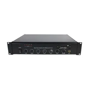 T 260W PA système surpasse Audio amplificateur de table de mixage Compact avec BT USB FM AUX télécommande