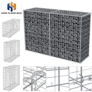 Fabricant galvanisé à chaud de vente chaude de mur de soutènement de gabion soudé de haute qualité 2m X 1m X 1m Panier de gabion standard - Product Image 2