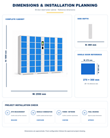 Système de stockage intelligent numérique à code PIN en acier étanche à 36 portes, écologique et recyclable, pour entrepôt, salle de sport, supermarché