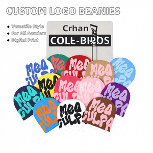 Gorro de Punto Unisex 100% Algodón Jacquard Dobby Y2K con Logotipo Personalizado para Viajes de Negocios, Venta al Por Mayor - Product Image 2