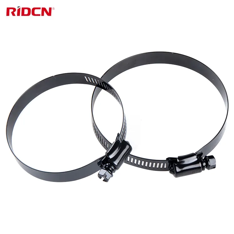 Wholesale Price for New Black Worm Gear Clamp Black Stainless Steel Black Clamp SUS300 SAE44