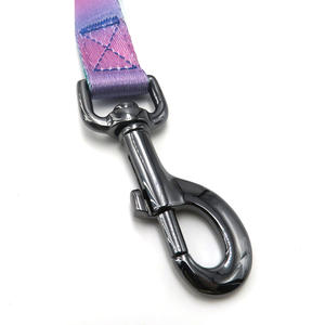Desainer gesper logam nilon kerah anjing dan Set tali dengan Logo cetak pelangi renda <span class=keywords><strong>Premium</strong></span> kecil sedang kerah anjing besar - Product Image 5