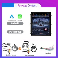 Écran vertical universel de 9,7 pouces et 12 pouces, style Tesla, autoradio Android 2Din, navigation GPS, lecteur DVD de voiture, Carplay, Android Auto