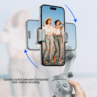 Stabilisateur de cardan intelligent 3 axes tendance avec suivi IA du visage et trépied portable