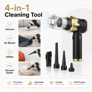 6000Pa Cordless Handheld <b>Car</b> Vacuum Cleaner Portable 2 in 1 Air Duster <b>Blower</b> Rechargeable Type C for Auto Home Office OEM ODM - Product Image 4