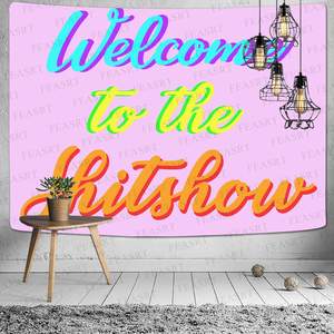 Champignon Forêt Château Tapisserie Conte Trippy Coloré <span class=keywords><strong>Papillon</strong></span> Tenture murale Tapisserie - Product Image 1