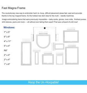 Qibest — cadre magnétique de broderie 8 en 1, pour broderie rapide, de haute qualité, pour TAJIMA BROTHER <span class=keywords><strong>PR</strong></span>, RICOMA, HAPPY MELCO, BARUDAN SWF, ZSK - Product Image 2