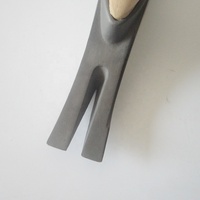 Marteau de cadre en titane Durable de 14 oz, griffe droite, manche de Hickory profilé