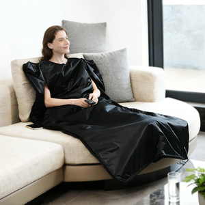 ZT Prompt Good Black Professional Shaping Heat Lymphatic Infared Sauna <b>Blanket</b> China Full Body Detox <b>Weight</b> Loss Thermal <b>Blanket</b> - Product Image 1