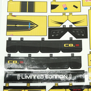 Calcomanías de Acrílico Ultrafinas para Impresión Personalizada, Calcomanías de Agua para Modelos de Autos de Carreras GT a Escala 1/24, Adhesivos de Detallado para Juguetes - Product Image 6