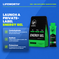 LIFEWORTH GMP Mélange d'électrolytes, Gel sportif isotonique, OEM ODM, Sachets de boisson liquide hydratante, Complément de récupération, Fabricant en gros
