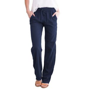 <span class=keywords><strong>Pantaloni</strong></span> da Donna <span class=keywords><strong>in</strong></span> Cotone e Lino a Gamba Dritta, Stile Vintage, Vestibilità Comoda, Leggeri per l'Estate, Chinos <span class=keywords><strong>con</strong></span> Coulisse e <span class=keywords><strong>Elastico</strong></span> <span class=keywords><strong>in</strong></span> <span class=keywords><strong>Vita</strong></span> - Product Image 4